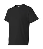 Adaptive Shoulder Surgery Shirt: Black Cotton Button-Down Recovery Tee
