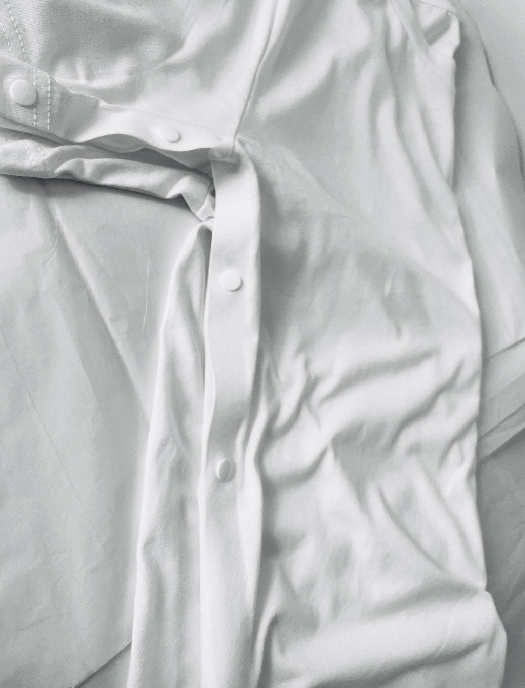 Adaptive Shoulder Surgery Shirt: Black Cotton Button-Down Recovery Tee