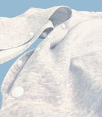 Wrist-or-Hand Surgery Sweatshirt with Button Snaps for Easy Dressing Post Surgery Recovery. Arm & Wrist Cuff fully opens