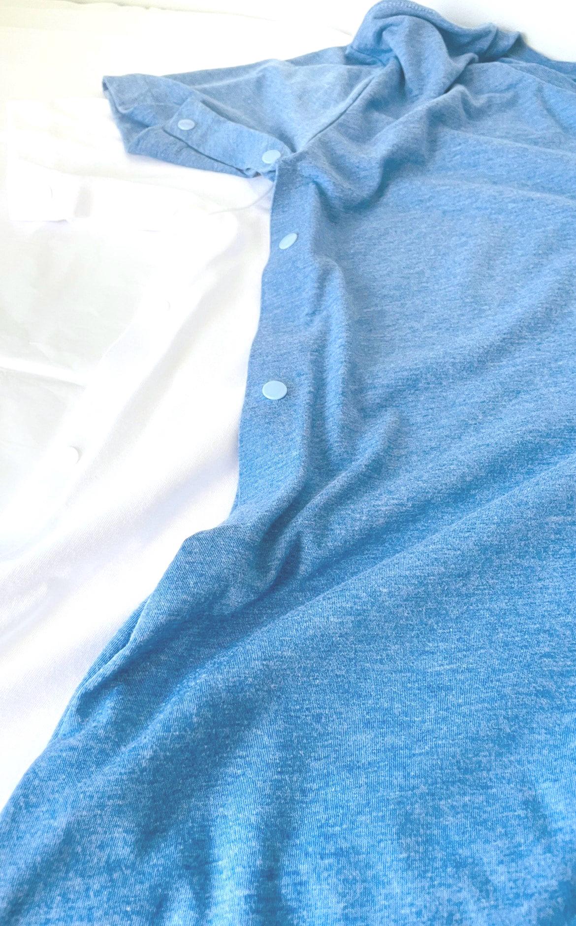 2PK Shoulder Surgery Shirt with Button Snaps for Easy Dressing Shoulder Surgery Gift for Surgery Recovery Healing Cozy Gift Surgery Care Pac