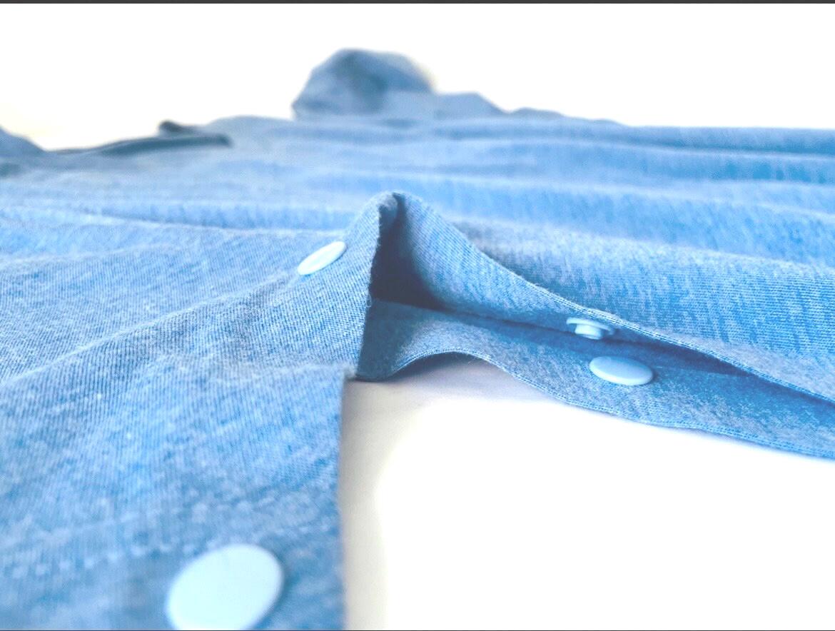 Shoulder Surgery Shirt With Button Snap Closure for Surgery Recovery Shirt Dress independently Columbia Blue Button adapted shirt Gift Box