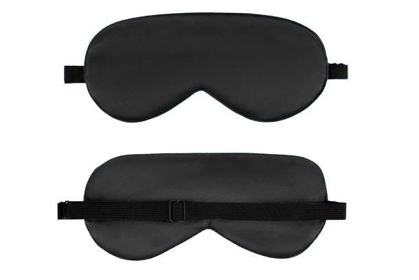 Sleep Mask Silk with Adjustable Strap Gift for Surgery Recovery Sleepmask Black Surgery Gift Basket  for Him/ Her Healing Basket Gift for