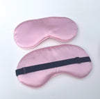 Pink Silk Sleep Mask: Adjustable Comfort for Surgery Recovery
