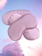 Pink Silk Sleep Mask: Adjustable Comfort for Surgery Recovery