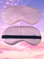 Pink Silk Sleep Mask: Adjustable Comfort for Surgery Recovery