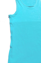 Tahiti Blue Adaptive Tank Top: Shoulder Surgery Recovery Shirt