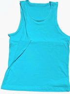 Tahiti Blue Adaptive Tank Top: Shoulder Surgery Recovery Shirt