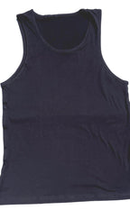 Shoulder Surgery Tank Top: Black Cotton Blend Recovery Shirt with Buttons