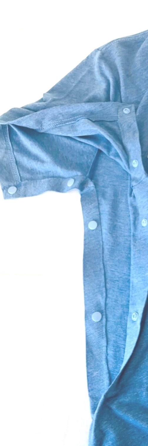 Shoulder Surgery Shirt With Button Snap Closure for Surgery Recovery Shirt Dress independently Columbia Blue Button adapted shirt Gift Box