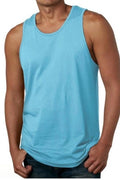 Tahiti Blue Adaptive Tank Top: Shoulder Surgery Recovery Shirt