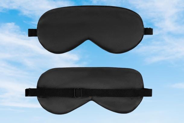 Sleep Mask Silk with Adjustable Strap Gift for Surgery Recovery Sleepmask Black Surgery Gift Basket  for Him/ Her Healing Basket Gift for