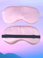 Pink Silk Sleep Mask: Adjustable Comfort for Surgery Recovery