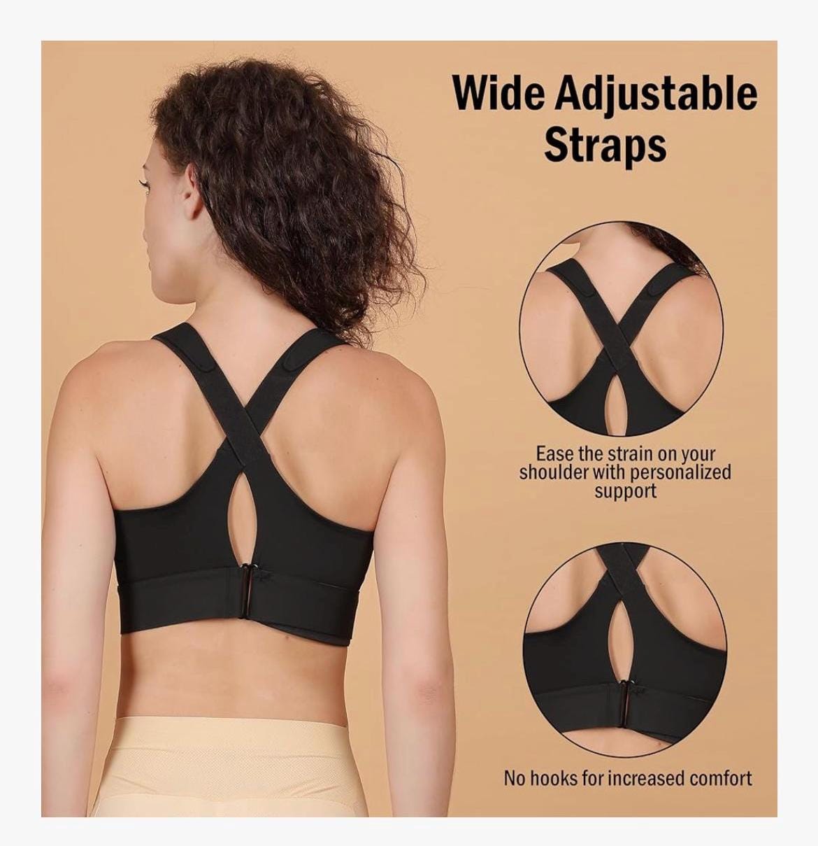 Shoulder Surgery Sports Bra for Larger Chests • B cup • C cup • D cup • Support the Girls in Comfort • bra surgery shoulder