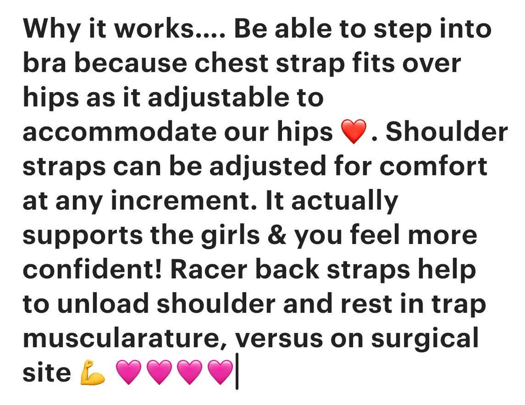 Shoulder Surgery Sports Bra for Larger Chests • B cup • C cup • D cup • Support the Girls in Comfort • bra surgery shoulder