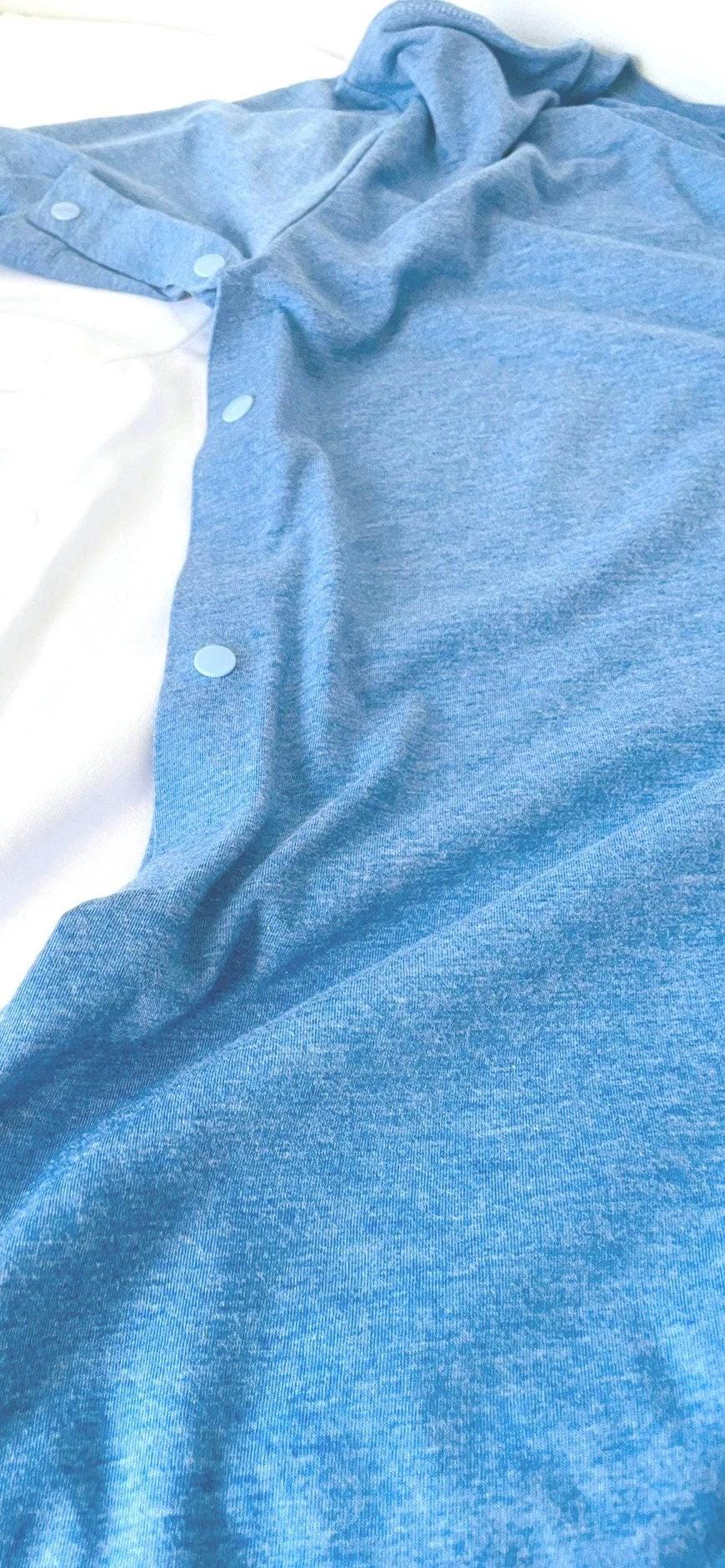 Shoulder Surgery Shirt With Button Snap Closure for Surgery Recovery Shirt Dress independently Columbia Blue Button adapted shirt Gift Box