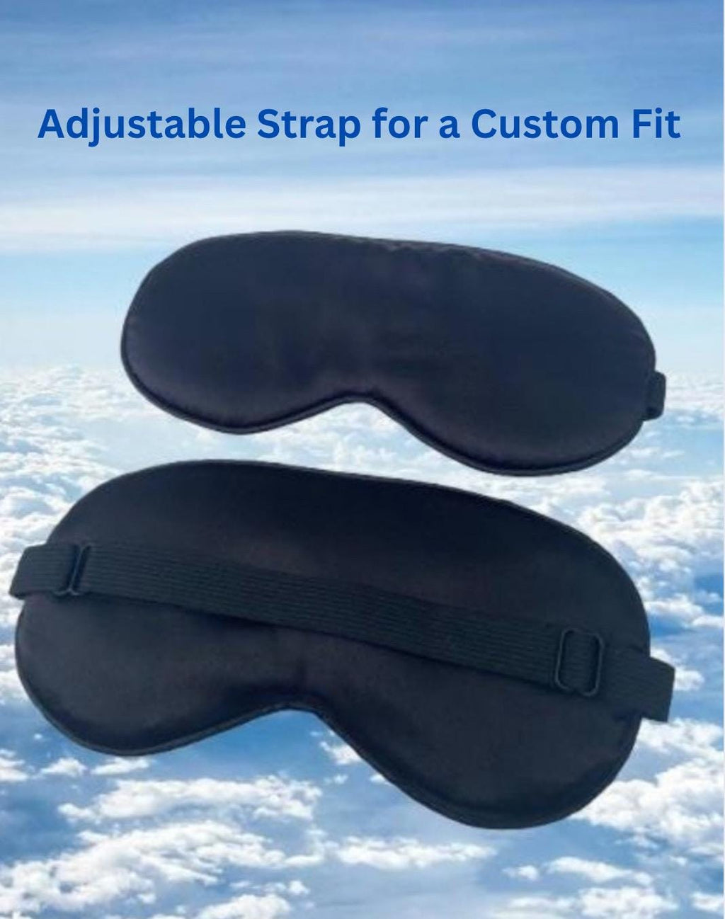 Sleep Mask Silk with Adjustable Strap Gift for Surgery Recovery Sleepmask Black Surgery Gift Basket  for Him/ Her Healing Basket Gift for