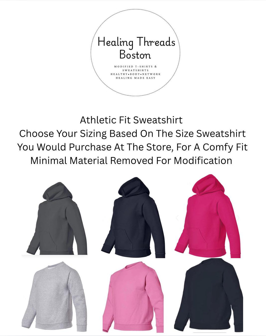 Youth Adaptive Shoulder Surgery Sweatshirt: Snap Closure, Fractured Arm