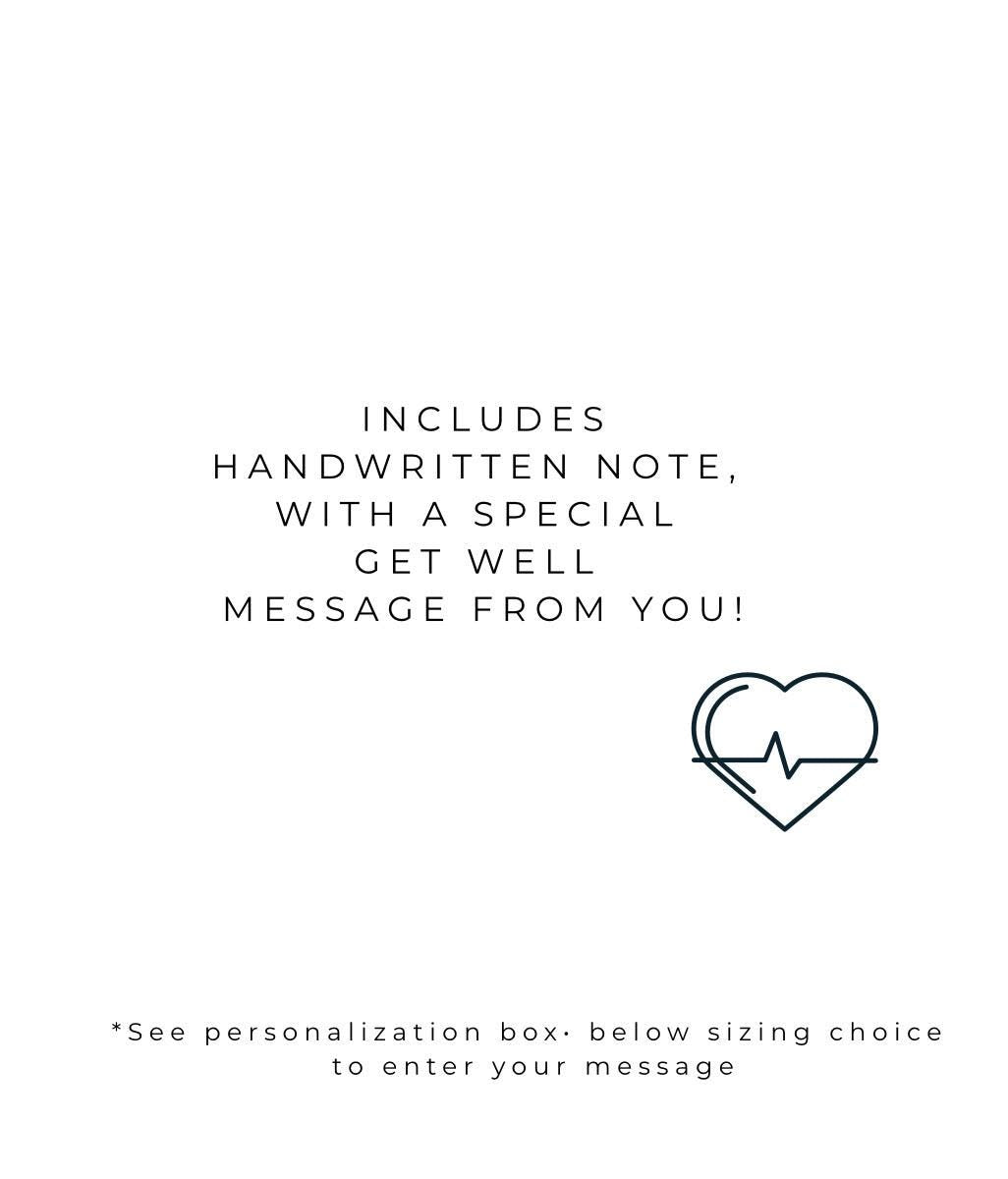 GIFT BOX Shoulder Surgery Gift with Handwritten Note Shoulder Surger Shirt Get Well Gift Shoulder Surgery Shirt with buttons care package