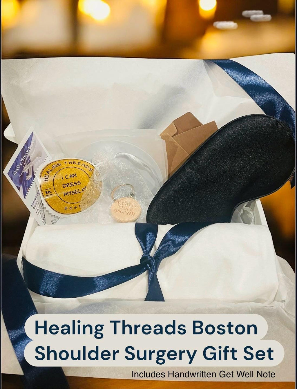 GIFT BOX Shoulder Surgery Gift with Handwritten Note Shoulder Surger Shirt Get Well Gift Shoulder Surgery Shirt with buttons care package