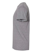 Adaptive Shoulder Surgery Shirt: Button Sleeve, Classic Gray Cotton Blend