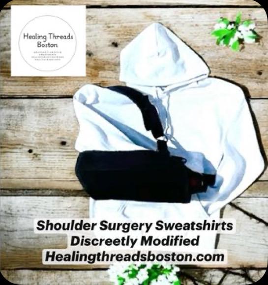 Shoulder Surgery Sweatshirt with  Button Snaps for Easy Dressing Post Surgery Recovery Sweatshirt Shoulder Surgery Gift Surgery t-shirt