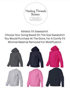 YOUTH SIZE Shoulder Surgery Sweatshirt modified w/ easy snap closure Shoulder Surgery clothes Fractured arm •  shoulder surgery gift