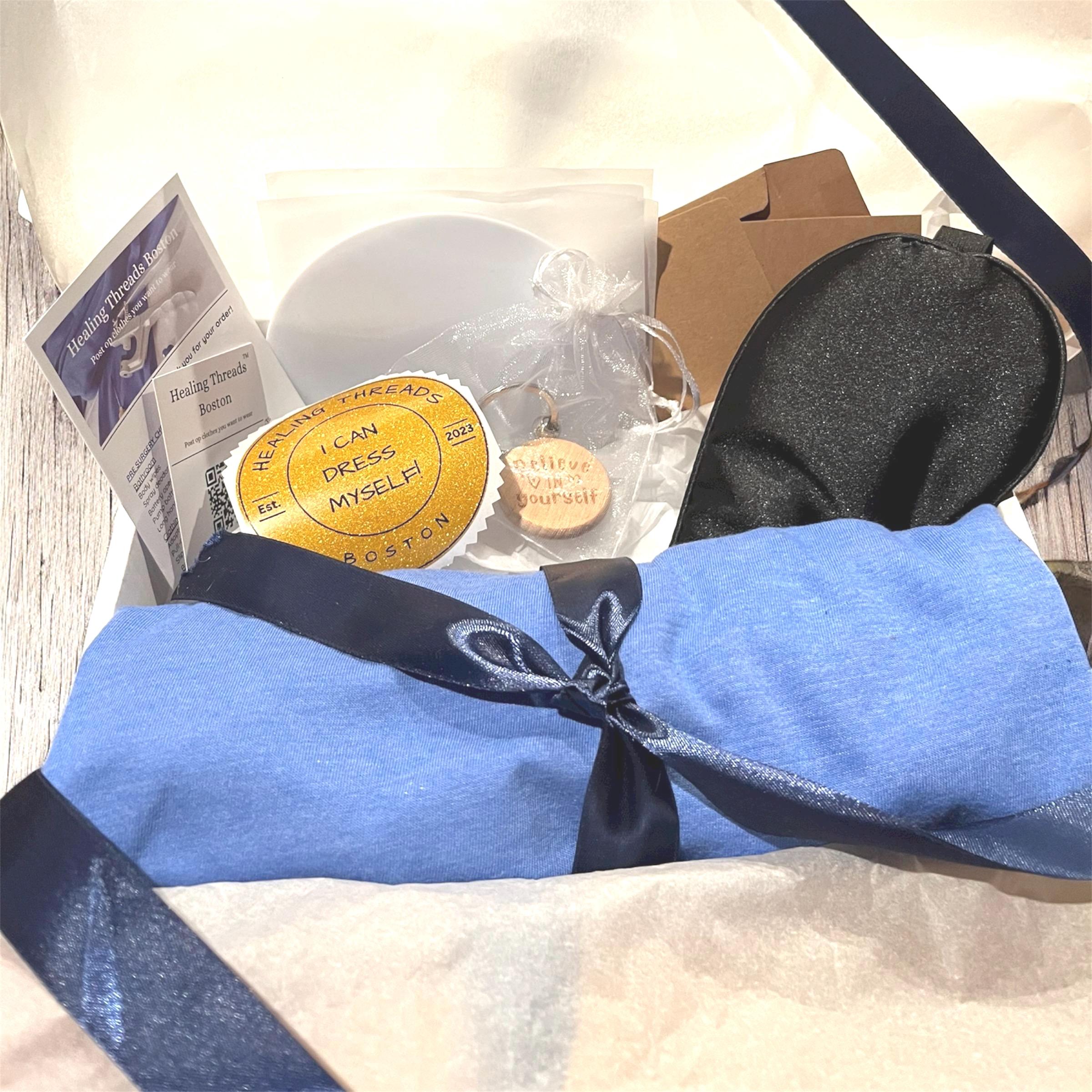 GIFT BOX Shoulder Surgery Gift with Handwritten Note Shoulder Surger Shirt Get Well Gift Shoulder Surgery Shirt with buttons care package