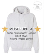 Shoulder Surgery Sweatshirt with  Button Snaps for Easy Dressing Post Surgery Recovery Sweatshirt Shoulder Surgery Gift Surgery t-shirt