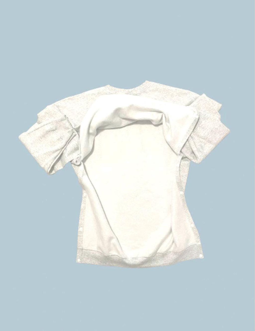 TORSO Adaptive Pink Crewneck Sweatshirt Scoliosis Surgery Heart Surgery • Spinal Fusion g-tube Torso Snap Sides for Post-Surgery Recovery